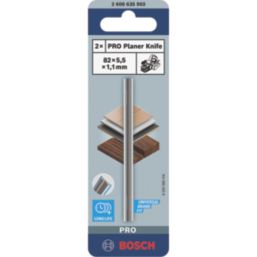 Bosch Pro Wood Planer Blades 82mm x 1.1mm x 5.5mm 2 Pack