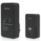 Byron DBY-23455BS Plug-In Wireless Door Chimes Black