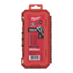 Milwaukee MX4 NG SDS Plus Shank Masonry Drill Bits 10 Piece Set