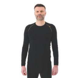 Site Kukl Long Sleeve Base Layer Top Black X Large 38" Chest