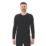 Site Kukl Long Sleeve Base Layer Top Black X Large 38" Chest