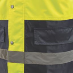 Site Shackley Hi-Vis Traffic Jacket Yellow/Navy Large 54" Chest