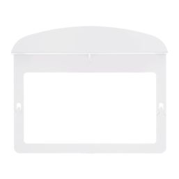 LAP   2-Gang Socket Shelf White