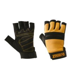 DEWALT Performance Fingerless Fingerless Gloves Black / Yellow Large