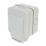Hager Sollysta WXPSS81 IP66 13A 1-Gang 2P+E Weatherproof Outdoor Switched Socket