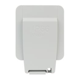 Hager Sollysta WXPSS81 IP66 13A 1-Gang 2P+E Weatherproof Outdoor Switched Socket