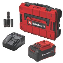 Einhell Professional TP-CW 18/750-C Li BL Kit 18V 1 x 5.2Ah Li-Ion Power X-Change Brushless Cordless Impact Wrench