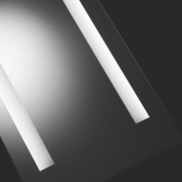 Croydex Malham  Battery-Powered Rectangular Illuminated Mirror With 413lm LED Light 300mm x 450mm