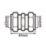 Flomasta  Brass Compression Equal Couplers 22mm 2 Pack