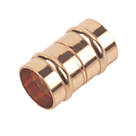 Flomasta  Copper Solder Ring Equal Couplers 15mm 2 Pack