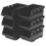 Bunker Load-Up Stack Storage Bins 1.00Ltr Black 6 Piece Set