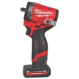 Milwaukee M12 FCIWF38G3-502X FUEL 12V 2 x 5.0Ah Li-Ion RedLithium High Output Brushless Cordless Impact Wrench