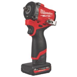 Milwaukee M12 FCIWF38G3-502X FUEL 12V 2 x 5.0Ah Li-Ion RedLithium High Output Brushless Cordless Impact Wrench