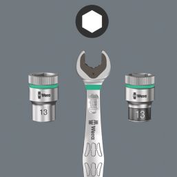 Wera Belt A 2 Zyklop In-Hex-Plus 1/4" Drive Socket Set 8 Pcs