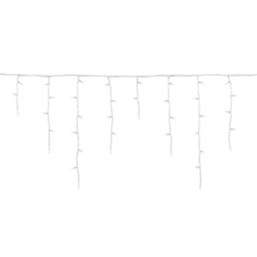 300 LED Indoor & Outdoor Ice White Icicle Christmas Lights