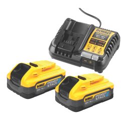 DEWALT DCW620H2-GB 18V 2 x 5Ah Li-Ion PowerStack 1/4" & 1/2" Brushless Cordless Plunge Router
