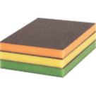 Bosch Expert Superfine/Fine/Medium Grit Multi-Material Hand Sanding Sponges 120mm x 98mm 3 Pack