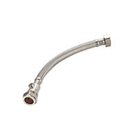 Flexible Tap Connector with Valve 22mm x ¾" x 300mm