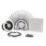 Xpelair Airline ALL100 4" Axial Inline Bathroom Shower Extractor Fan Kit With LED Light  White/Chrome 220-240V