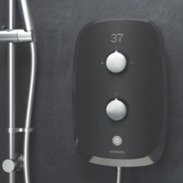 Aqualisa eSense Space Grey/Black Chrome 10.5kW  Electric Shower