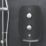 Aqualisa eSense Space Grey/Black Chrome 10.5kW  Electric Shower