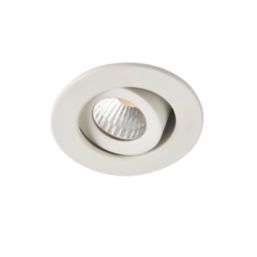Saxby Vega Round LED Micro Downlights Matt White 12W 240lm 3 Pack