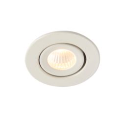 Saxby Vega Round LED Micro Downlights Matt White 12W 240lm 3 Pack