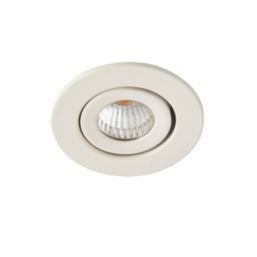 Saxby Vega Round LED Micro Downlights Matt White 12W 240lm 3 Pack