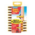 Plasplugs Hollow wall Hollow Wall Fixings 12mm x 37mm 20 Pack