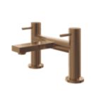 ETAL Blake Copper 145mm Deck Mounted Lever 2 Tap Holes Bath Mixer Tap