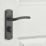Designer Levers Goodrich Fire Rated Lever Bathroom Door Handle Pair Matt Black