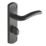 Designer Levers Goodrich Fire Rated Lever Bathroom Door Handle Pair Matt Black