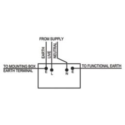 LAP  13A 2-Gang DP Switched Sockets Matt Black  with Black Inserts 5 Pack