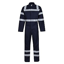 Wearwell   Flame Retardant Boilersuit Navy X Large 48" Chest 31" L