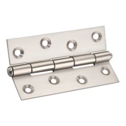Smith & Locke Satin Nickel  Loose Pin Butt Hinges 90mm x 58.5mm 2 Pack
