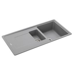 Franke Titan 1.5 Bowl Composite Kitchen Sink Urban Grey Reversible 970mm x 500mm