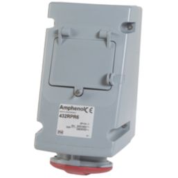 Amphenol 32A 3P+N+E Socket with 40A RCD 240/415V