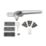 Mila RM Cockspur Right-Handed Window Handle Satin Chrome
