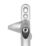 Mila RM Cockspur Right-Handed Window Handle Satin Chrome