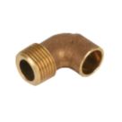 Endex  Brass End Feed Adapting 90° Male Elbow 15mm x 1/2"