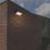 Lutec Aero Outdoor LED Solar Wall Light With PIR Sensor Black 940lm