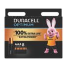 Duracell Optimum AAA Alkaline Alkaline Batteries 8 Pack