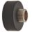 Highlife Bathrooms  Round Shower Brackets Matt Black