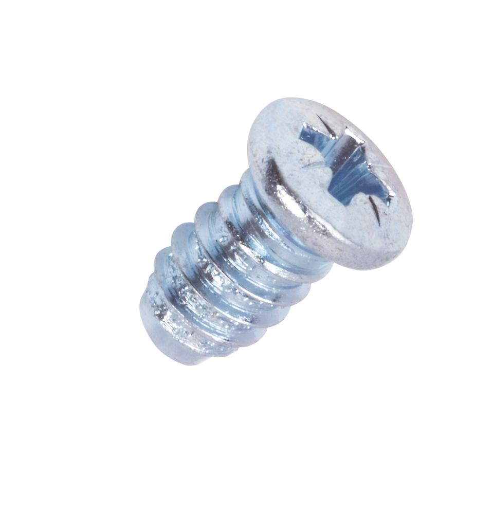 Essentials ZincPlated Hinge Screws M6 x 10.5mm 100 Pack Screwfix
