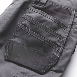 Site Jackal Work Trousers Grey / Black 38" W 30" L