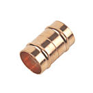 Flomasta  Copper Solder Ring Equal Couplers 22mm 2 Pack