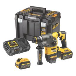 DEWALT DCH333T2-GB 4.6kg 54V 2 x 6.0Ah Li-Ion XR FlexVolt Brushless Cordless SDS Plus Rotary Hammer Drill
