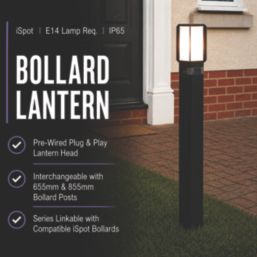 Brackenheath iSpot Bollard 189mm Outdoor Light Module Black