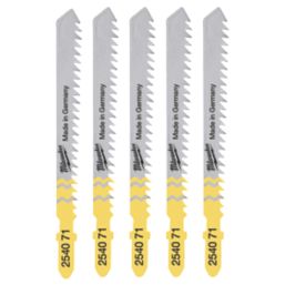 Milwaukee  4932254071 Multi-Material Jigsaw Blades 75mm 5 Pack