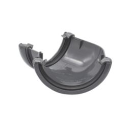 FloPlast  uPVC 135° Half Round Gutter Angle Anthracite Grey 112mm